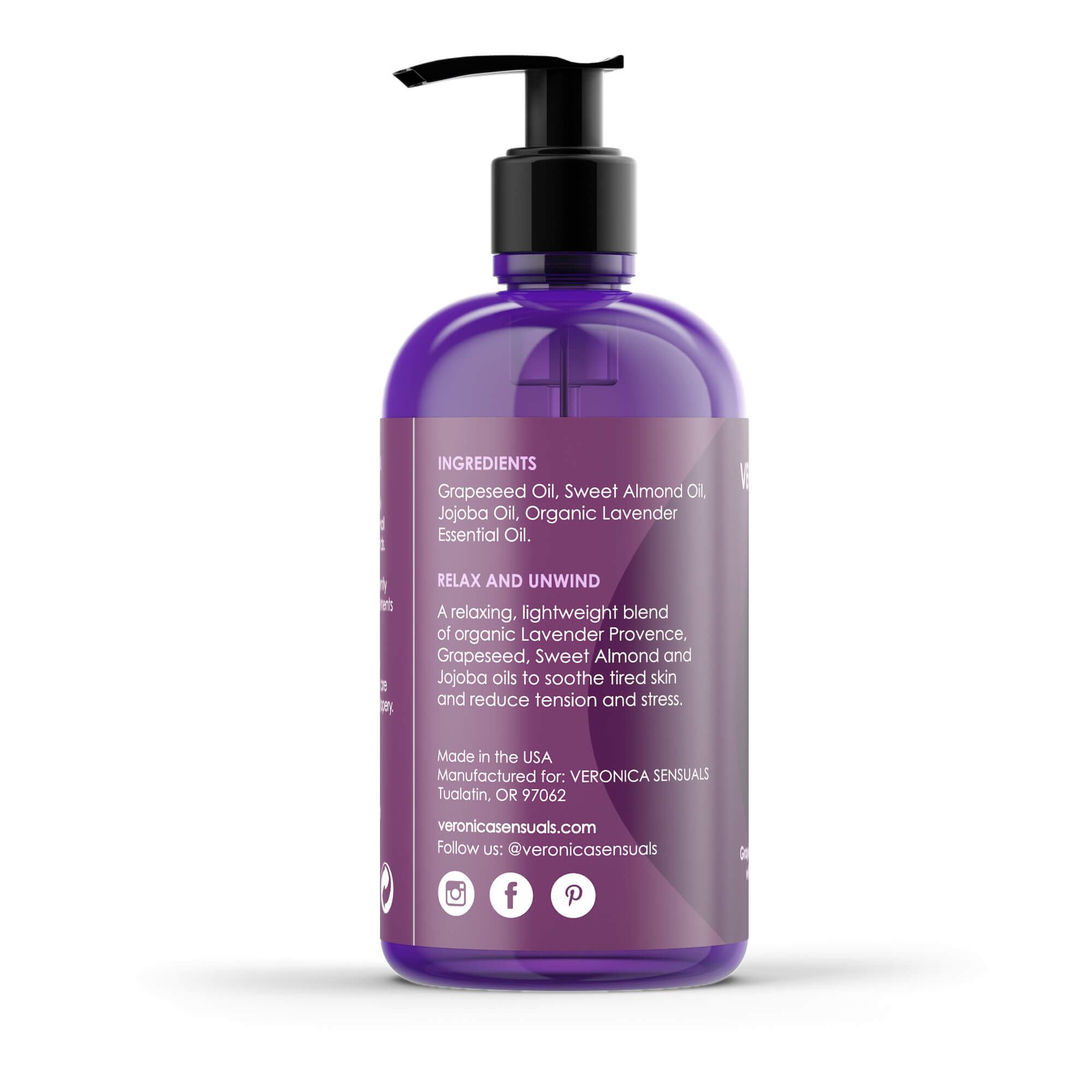 Lavender oil for body massage